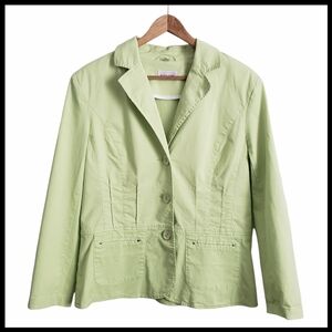 Biaggini Women's Lime Green Light Weight Spring Blazer